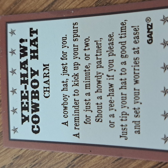 GANZ Silver Cowboy Hat Charm/ BUNDLE ONLY 2 OR MORE ITEMS - Picture 3 of 3